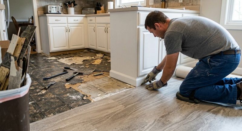 Linoleum Floor Installation in Columbiana, OH