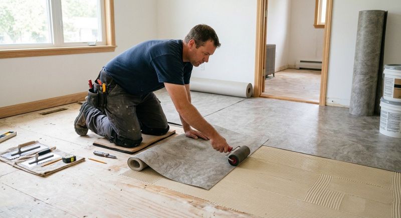 Sheet Flooring Installation in Brookfield, OH