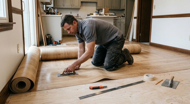 Sheet Flooring Installation in Mars, PA
