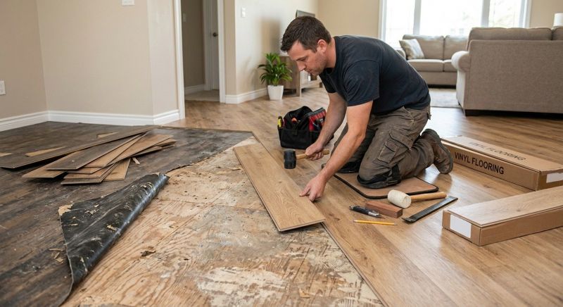 Vinyl Flooring Installation in Ellwood City, PA